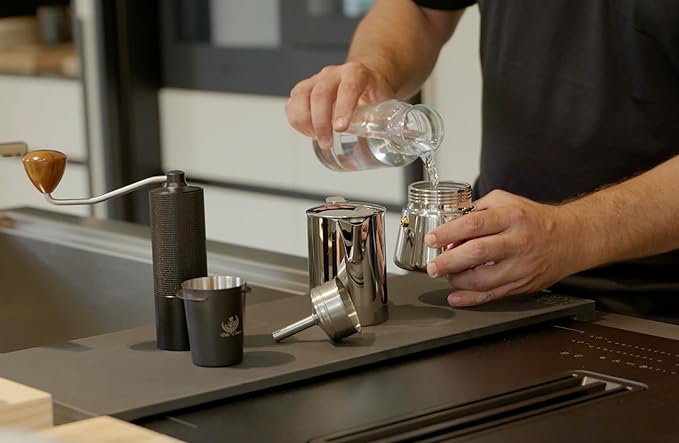 Moka Stovetop Espresso Maker, Stainless Steel, for Induction Cooktops, 3-4 Cups, 8.5 Oz