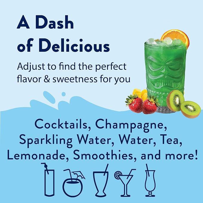 Jordan's Skinny Mixes Sugar Free Syrup, Tropical Flavor, Fruit Flavored Water Enhancer, Drink Mix for Iced Tea, Lemonade, Drinks, Low Calorie Water Flavoring, Dairy & Gluten Free, Kosher, 25.4 Fl Oz - Image 3