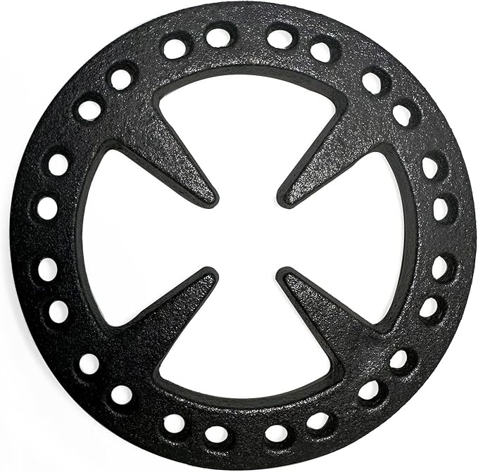 MCAMPAS 5 inch Gas Burner Plate Ring Reducer - Universal Cast Iron Reducer Ring for Coffee Pots,Stovetop Espresso Makers,Teapot, ,Coffee Moka - 2 Pack