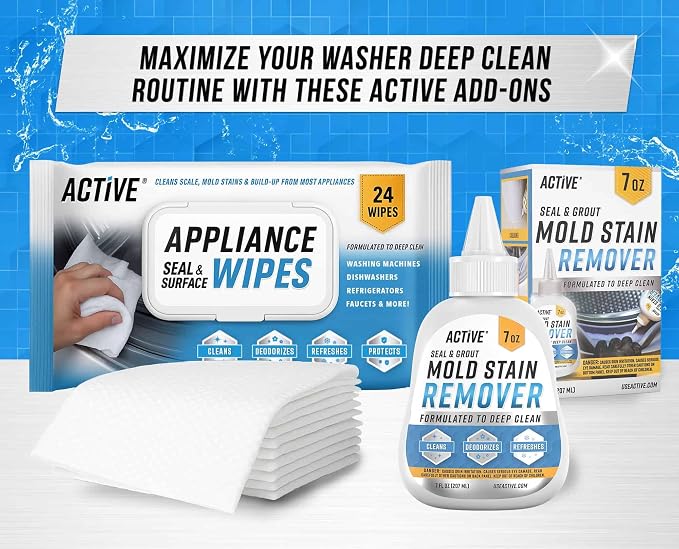 ACTIVE Washing Machine Cleaner for Pet Owners Enzymatic Deep Clean Descaler for Cat & Dog Hair, Urine, Odor, Residue, 24 Septic-Safe Tablets for Top Load, Front Loader, HE Washer Tub - 1 Year Supply - Image 7
