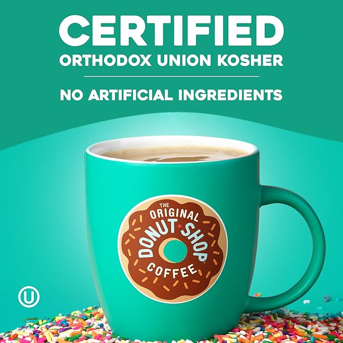 The Original Donut Shop Dark Coffee, Keurig Single-Serve K-Cup Pods, Dark Roast, 96 Count