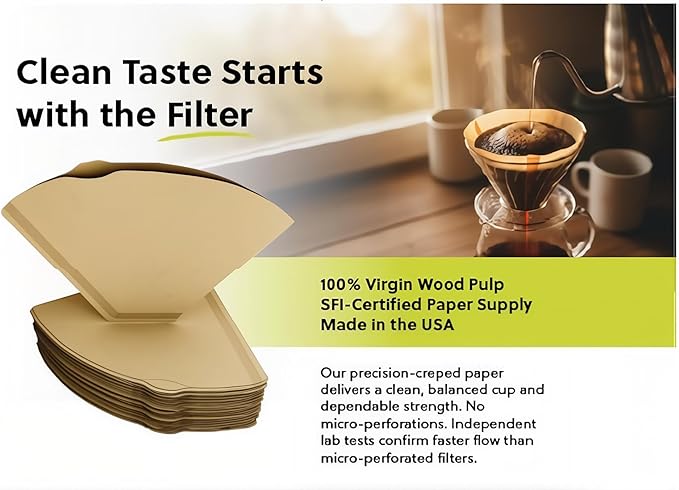 #4 Cone Coffee Filter (Natural Unbleached, 100)