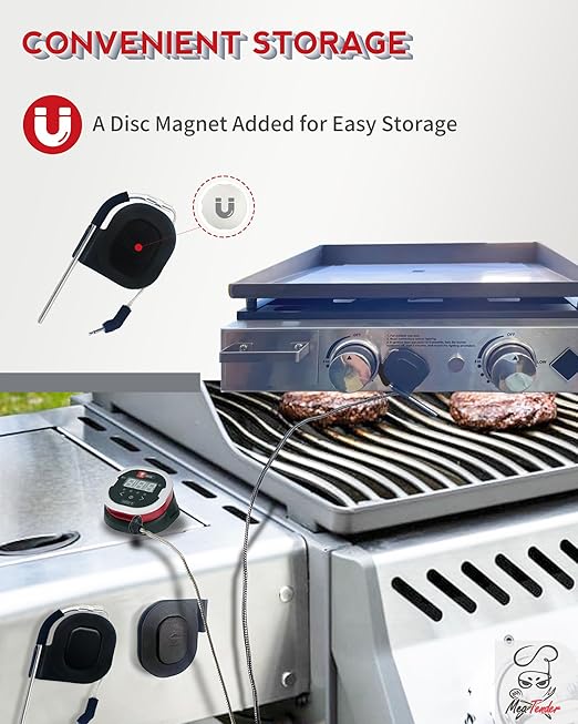 Pro Grill Temperature Probes for Weber iGrill, Connect Smart Grilling Hub and Grill, Accurate ±1°C Washable AmbientThermometor Probes