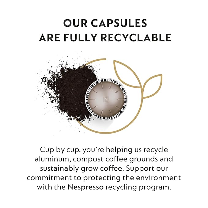 Nespresso Capsules Vertuo, Arondio Gran Lungo Americano, Medium Roast Coffee, 30 Count Coffee Pods, Brews 5.0oz.