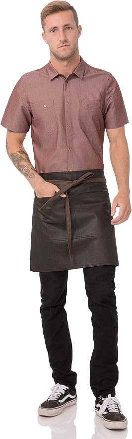 Chef Works Unisex Boulder Half Bistro Apron - Image 2