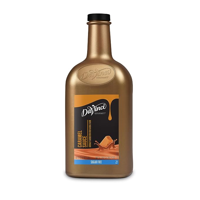 DaVinci Gourmet Sugar Free Caramel Sauce, 64 Fluid Ounces (Pack of 1) by DaVinciGourmet