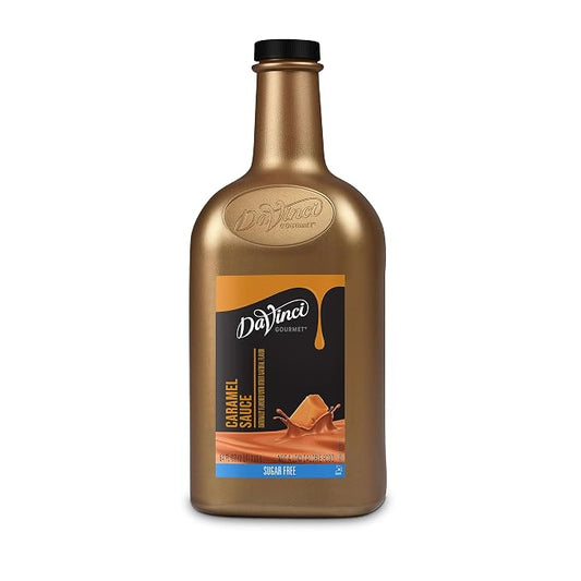 DaVinci Gourmet Sugar Free Caramel Sauce, 64 Fluid Ounces (Pack of 1) by DaVinciGourmet