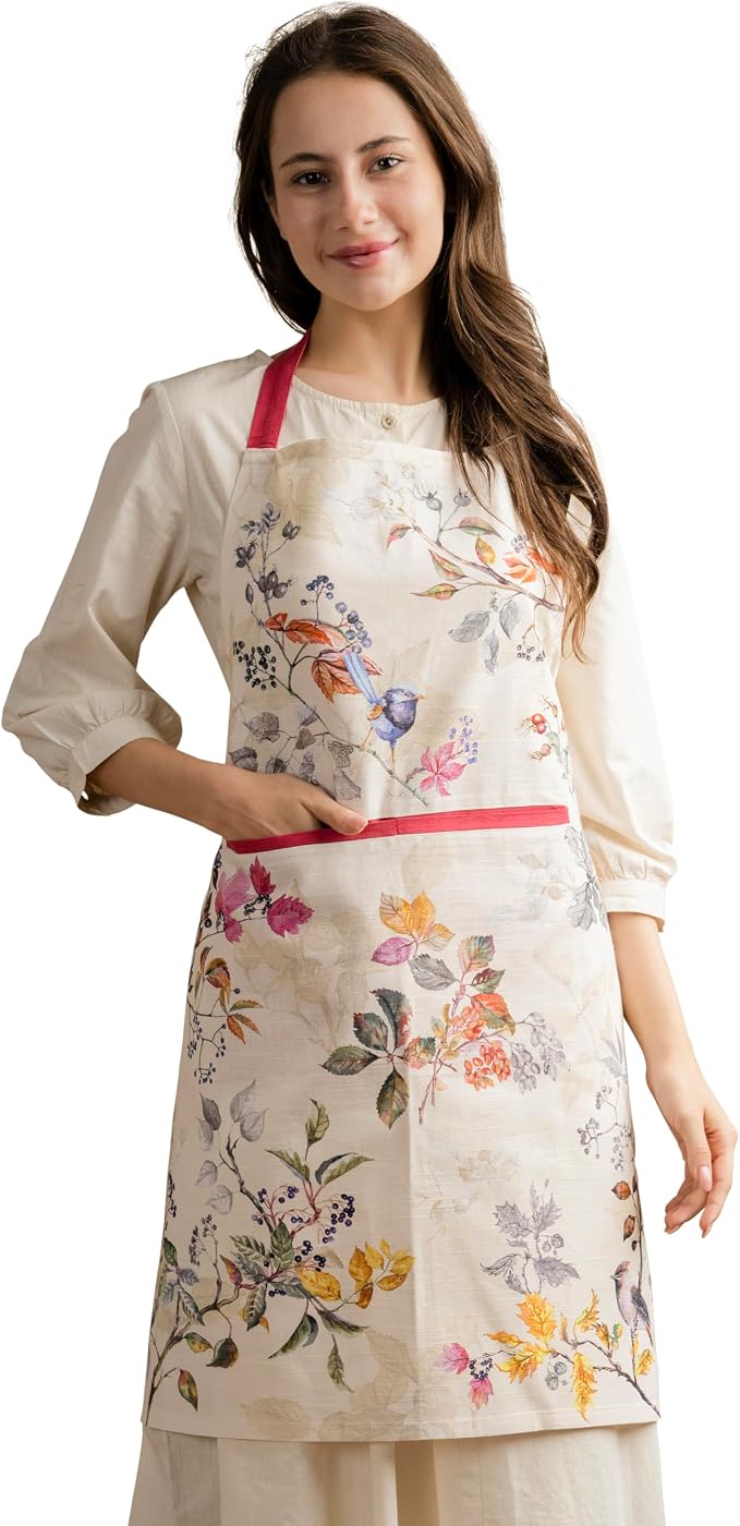 Maison d' Hermine 100% Cotton Apron for women with Pocket Kitchen Chef Apron for Men Cooking Mothers Day Gifts by MaisondHermine