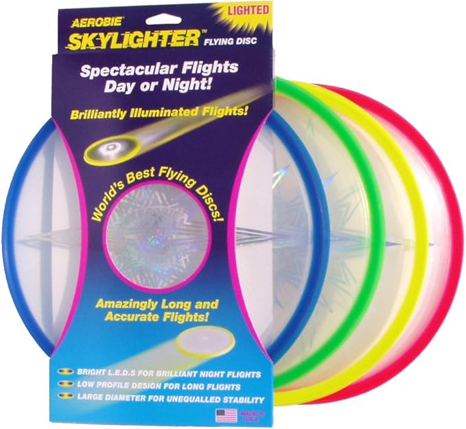 AEROBIE SKYLIGHTER DISC (Colors May Vary)-New Mega Size Package- 4 Units