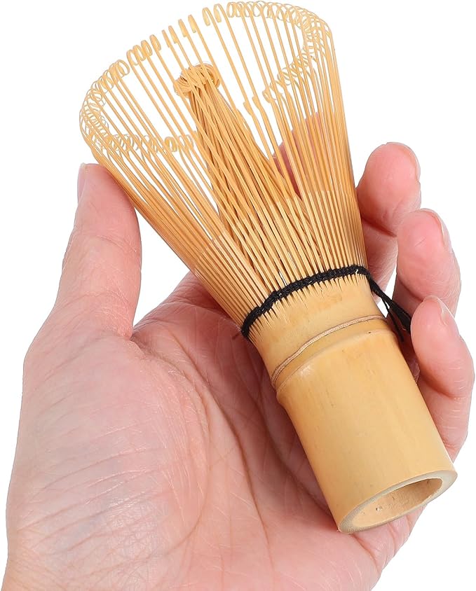 BESTOYARD Natural Matcha Whisk Chasen Traditional Japanese Matcha Tea Stirrer Tool for Making and Mixing in Tea Ceremony