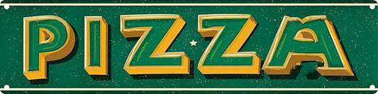 Vintage Tin Sign Retro Metal Pizza Signs For Home Decor Stylish Wall Art Plaques Gift For Home Bathroom Kitchen And Gothic Wall Decor In Every Room 4x16 In