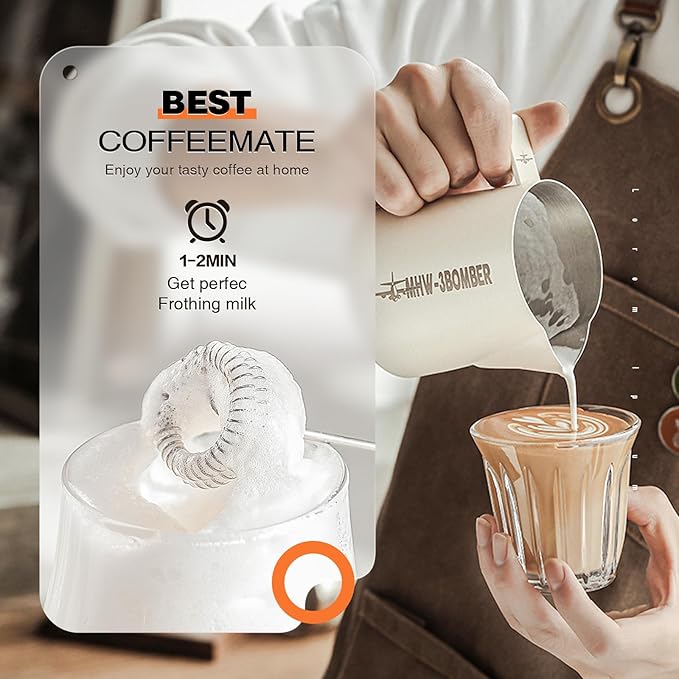 Milk Frother Rechargeable Handheld Electric Whisk Coffee Frother Mixer with 3 Stainless whisks 3 Speed Adjustable Foam Maker Blender for Coffee Matcha Latte Cappuccino Hot Chocolate（Green)