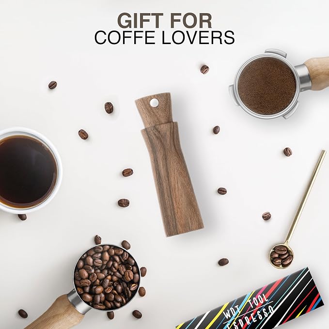 WDT Tool Espresso Stirrers - Coffee Distributor Barista Tools - Espresso Needle Distribution Tool for Coffee Accessories Kit - Walnut Wood Gifts for Coffee Lovers (Large) - Image 8