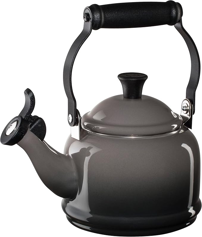 Le Creuset Enamel On Steel Demi Tea Kettle, 1.25 qt., Oyster