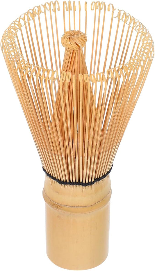 Matcha Whisk for Making and Stirring Matcha Tea Natural 80-prong Chasen Tea Ceremony Tool Small Traditional Japanese Whisk for Home and Ceremony Use