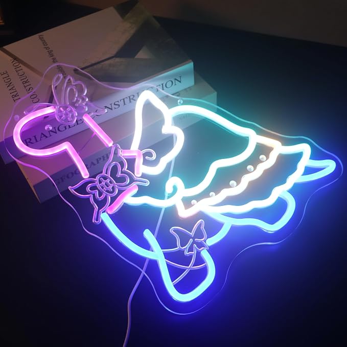 Dinosaur in Bow & Cape Adventurous Friend Light - Cute & Bold LED Wall Art for Kids Room, Playroom, Dinosaur Party or Imaginative Decor, Dimmable USB, Whimsical Gift for Dino Lovers - Image 4