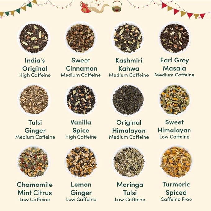 VAHDAM, Advent Calendar 2026 (500g/17.63oz) 24 Unique Loose Leaf Tea - Exclusive Holiday Tea Gift Sets | Christmas Advent Calendar 2026 for Adults | Advent Calendar 2026 Adult Women & Men
