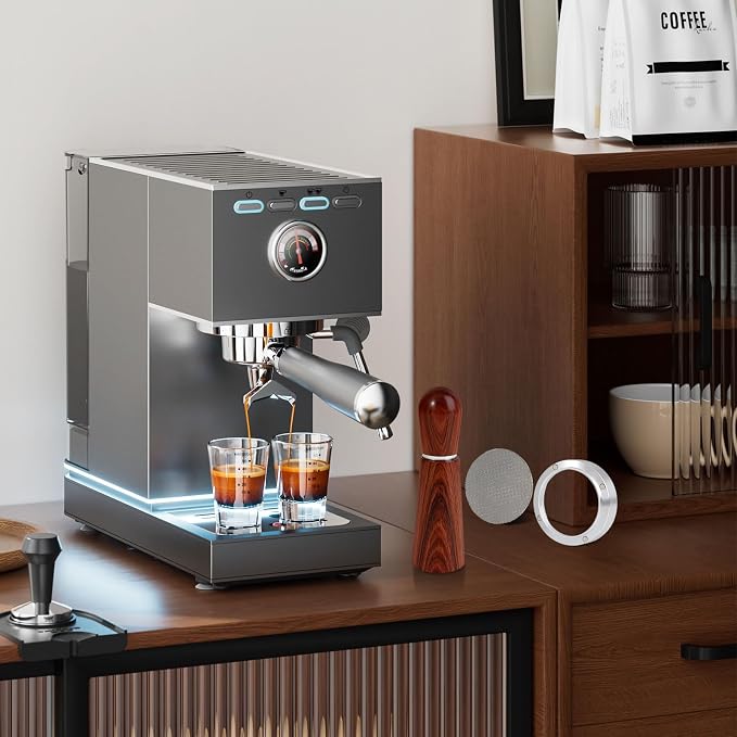 Reoszeank 58mm Espresso Accessories Kit, WDT Tool, Dosing Funnel and Puck Screen Set, 316 Stainless Steel Needle Coffee Distribution Stirrer Fits Breville 58 mm Espresso Machines and Portafilter - Image 7