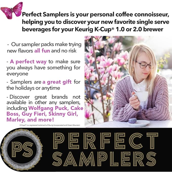 Crazy Cups Pod Variety Pack - Unique Flavors of Chocolate, Vanilla, Caramel, Coffee Capsules, Flavored Coffee, 40 Count