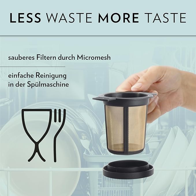 Finum Reusable Stainless Steel Coffee and Tea Infusing Mesh Brewing Basket, Medium, Black