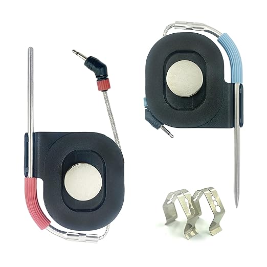 Pro Grill & Meat Temperature Probes Combo for Weber iGrill, Connect Smart Grilling Hub and Grill, Accurate ±1°C Washable Ambient & External Thermometor Probes