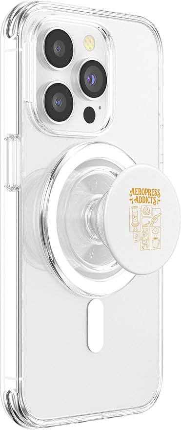 Kawaii Coffee Brewing Characters Shirts AeroPress Addicts PopSockets PopGrip for MagSafe