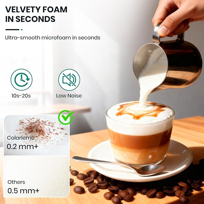 Milk Frother Handheld Rechargeable, Frother Wand Drink Mixer Electric Whisk for Coffee, Detachable With 3 Stainless Whisks, Hand Mixer for Lattes, Cappuccino, Matcha, Egg, No Stand, Red