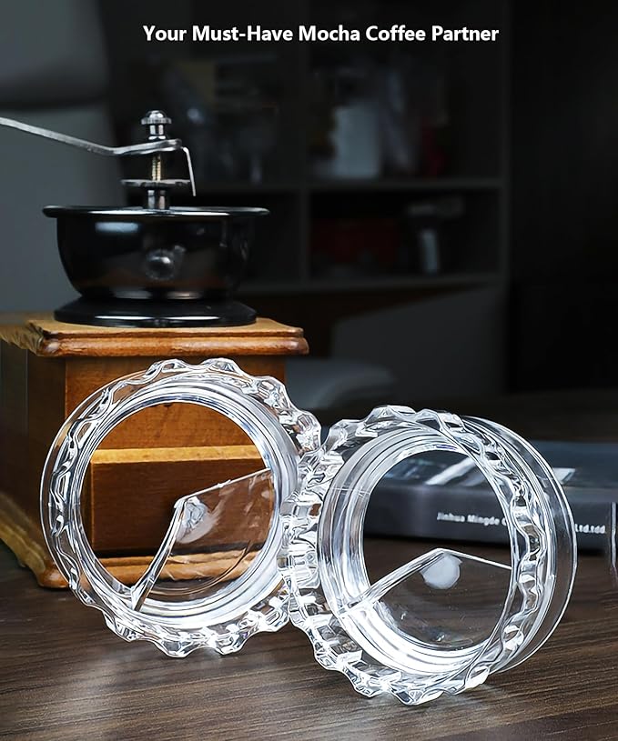 Moka Pot Dosing Ring & Coffee Distributor 2in1 Coffee Maker Dosing Ring For Moka Express Fast Distribute and Tamp, Avoid Mess And Wast (M for 4-6cup Moka Pot)