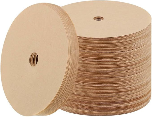 400 Count Percolator Coffee Filters, 3.75in Natural Unbleached Percolator Filters Disposable Disc Coffee Filters for Coffee Shops, Camping, Home, Office