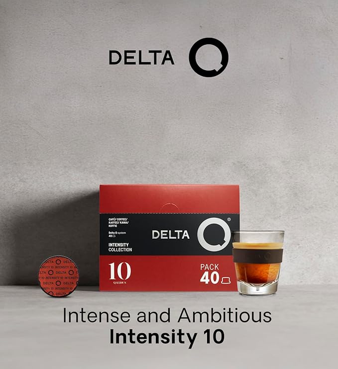 Delta Q Espresso Pods for Delta Q machines, Qalidus - Intensity 10, Notes of Caramel, XL Pack - 40 Capsules