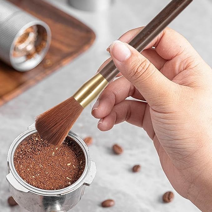 Coffee Grinder Cleaning Brush Coffee Brush Coffee Grinder Brush Cleaner with Wood Handle and Bristles Dusting Espresso Machine Brush Tool Barista Brush for Barista Home Kitchen - Image 4