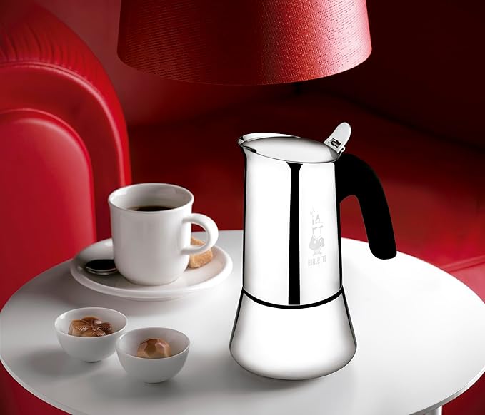 Bialetti Elegance Venus Induction 10 Cup Stainless Steel Espresso Maker