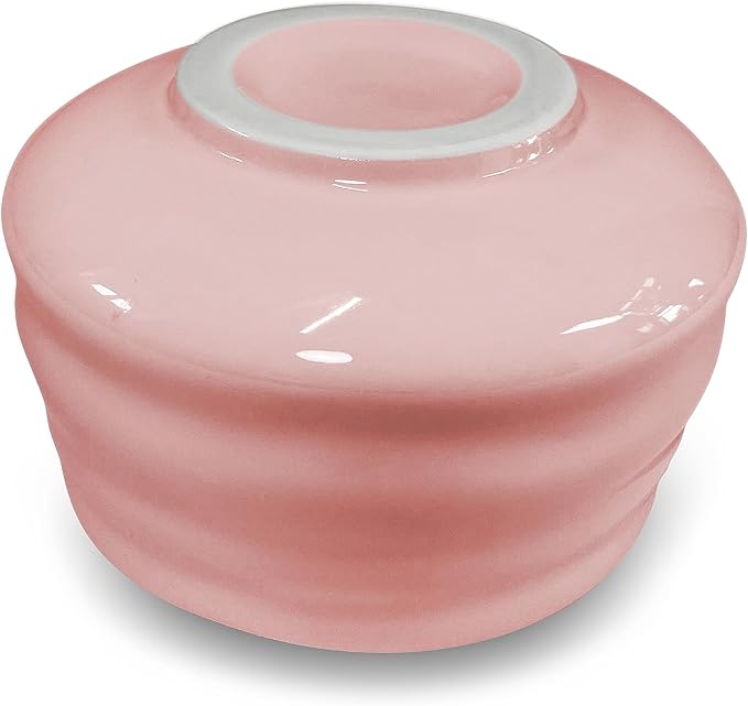 Ceramic Matcha Bowl, Handmade Japanese Green Tea Cup,Matcha Tea Whisk Bowl For Ceremony Chawan 500ml 17oz (Pink)