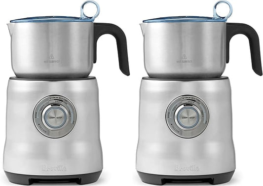 Breville Milk Café Frothe BMF600XL,Brushed Stainless Steel,(Pack of 2)
