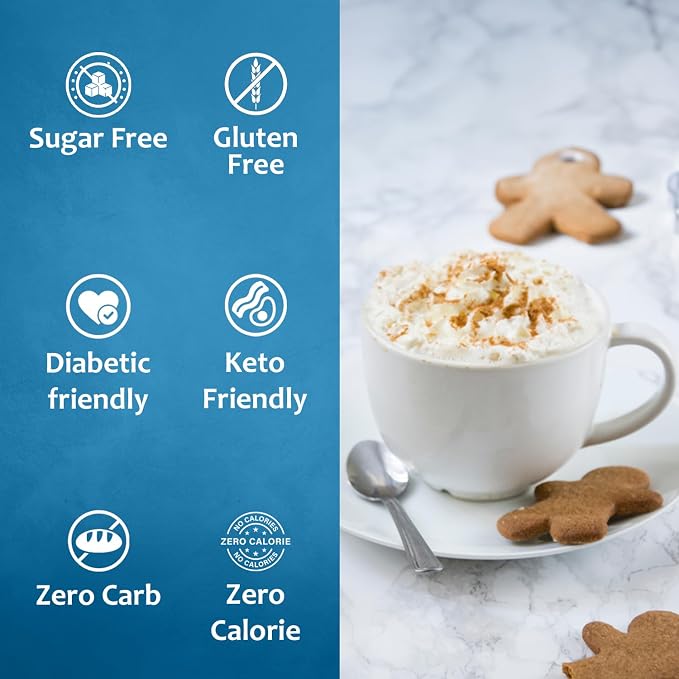 Syruvia Sugar Free Gingerbread Syrup for Coffee, Flavored Syrup for Drinks, Lattes, and Desserts – 25.4 fl oz, With Pump - Image 4
