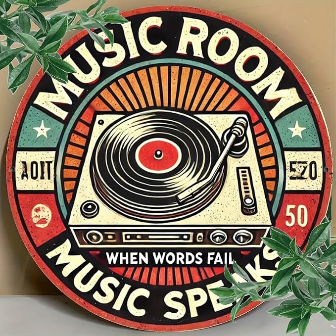 Vintage Vinyl Record Wall Art - Ideal for Music Lovers, Perfect for Bedroom, Home Bar & Club Decor, Great Christmas Gift, Music Room Decor - Image 2