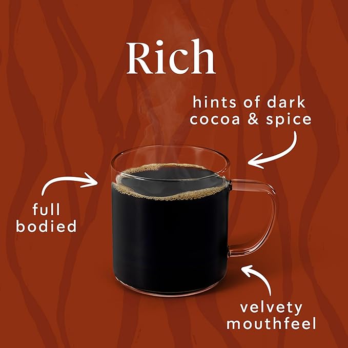 Starbucks Whole Coffee Beans, Dark Roast Hot or Iced Coffee, Single-Origin Sumatra, Six 12 oz Bags