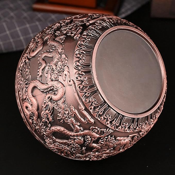 Tea Tin Canister, Loose Leaf Tea Storage Tins Vintage Chinese Style Tea Storage Jars Coffee Tins Food Storage Container for Coffee Candy Herbs and Spices(Copper )