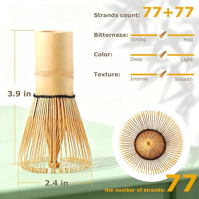 Matcha Whisk Traditional Chasen Bamboo Matcha Wisk for Japanese Tea Ceremony