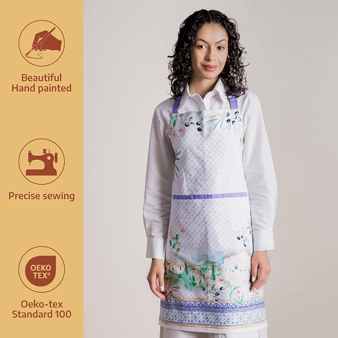Maison d' Hermine 100% Cotton Apron for women with Pocket Kitchen Chef Apron for Men Cooking Mothers Day Gifts - Image 2