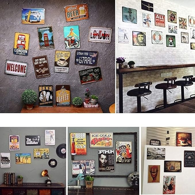 Vintage Metal Signs - No Drama Llama Tin Sign Cool Funny Poster Wall Art Decor Plaque for Home Bar Club Cafe Office Kitchen Bathroom 8x12 inch - Image 5