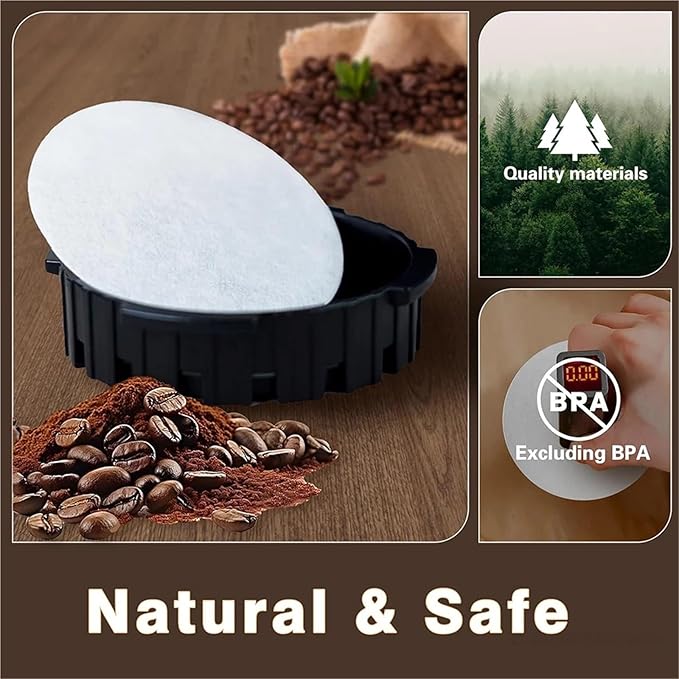 Replacement Paper Filters Round Disposable Coffee Filters Paper，Compatible For Aeropress，Coffee Makers For Brewing Tea Coffee