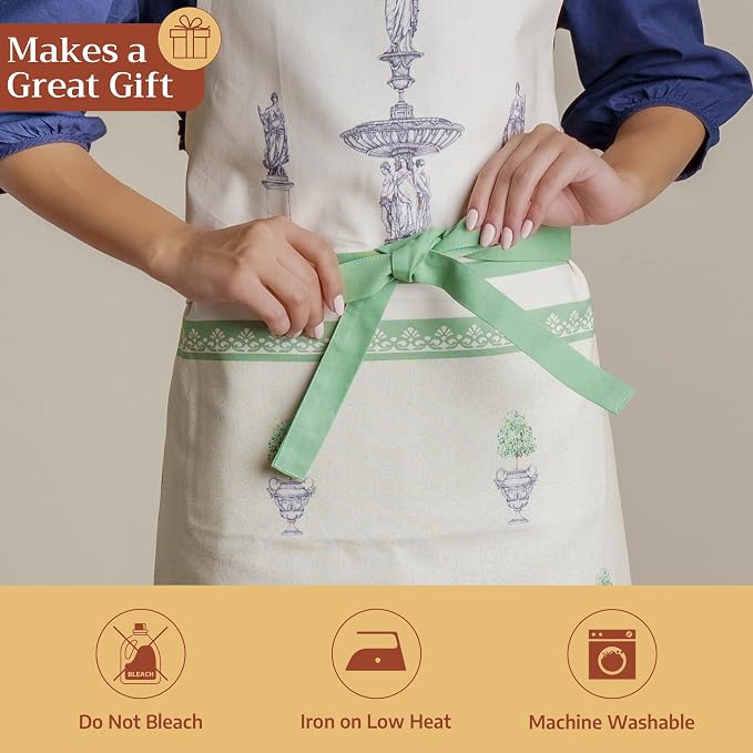 Maison d' Hermine 100% Cotton Apron for women with Pocket Kitchen Chef Apron for Men Cooking Mothers Day Gifts - Image 5