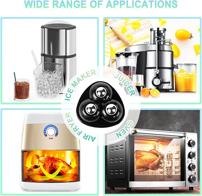 Appliance Casters - Furniture Sliders & Appliance Rollers for Kitchen, Coffee Machine, Blender, Oven - Helps Mom or Wife Easily Solve Countertop Sliding (Black, 8pcs) - Image 3