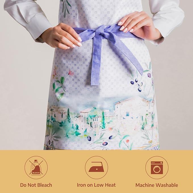 Maison d' Hermine 100% Cotton Apron for women with Pocket Kitchen Chef Apron for Men Cooking Mothers Day Gifts - Image 8