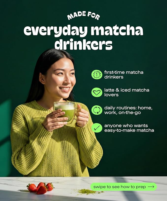 Matcha DNA Organic Matcha Powder - XXL 16oz TIN – Matcha Green Tea - USDA Organic Gluten-Free Vegan, Unsweetened No Additives - Everyday Green Macha Powder Tea for Lattes, Smoothies, Baking & Recipes
