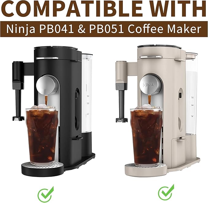 Disposable Coffee Paper Filters for Ninja PB051 PB041 Coffee Maker, 150 Pcs Coffee Filter for Ninja Coffee Maker, white