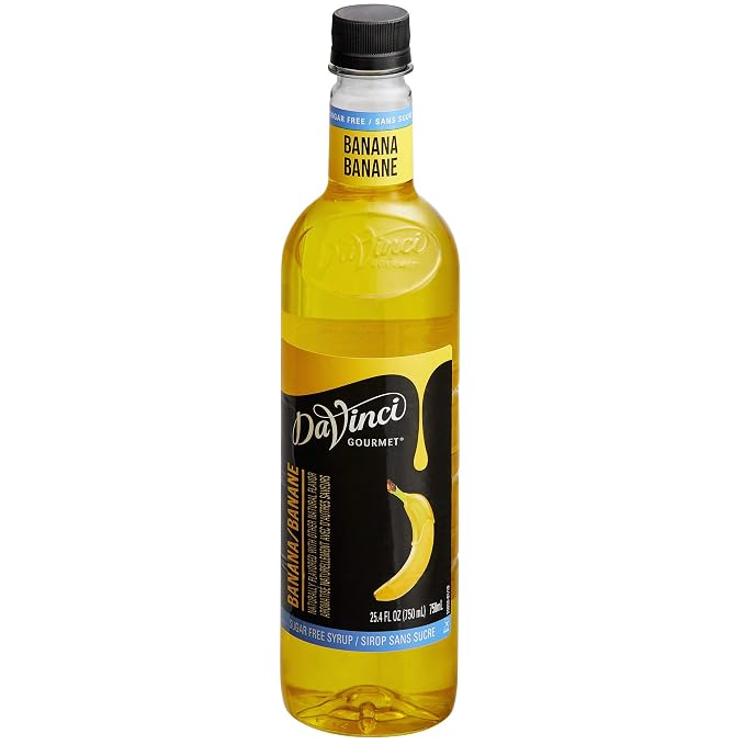 DaVinci SUGAR FREE Banana Syrup 750 mL by DaVinciGourmet