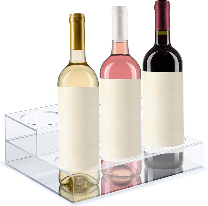Acrylic Coffee Syrup Organizer Rack | 6 Bottle, 2 Tier Rack | Bar Counter-Top Display Stand | Kitchen, Pantry, Fridge Storage Organizer for Syrups, Wine, Soda, Beer - Image 6