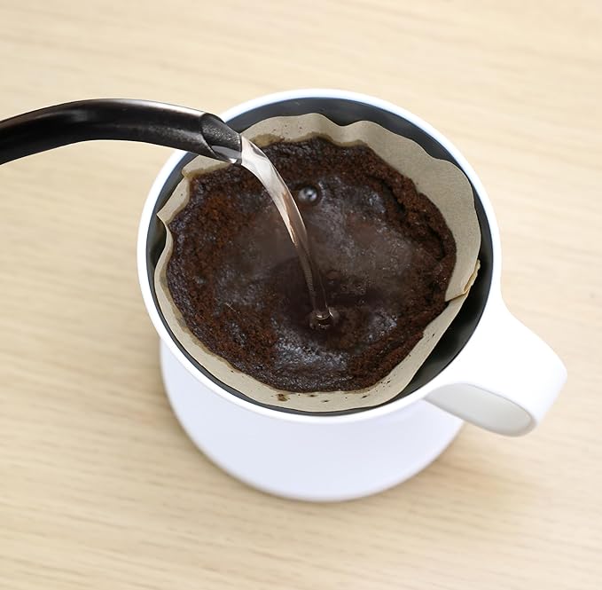 Paper Coffee Filters #2 Compatible with OXO Coffee Maker, 100 Pcs Cone Natural Filter Paper for OXO Single Serve Pour-Over